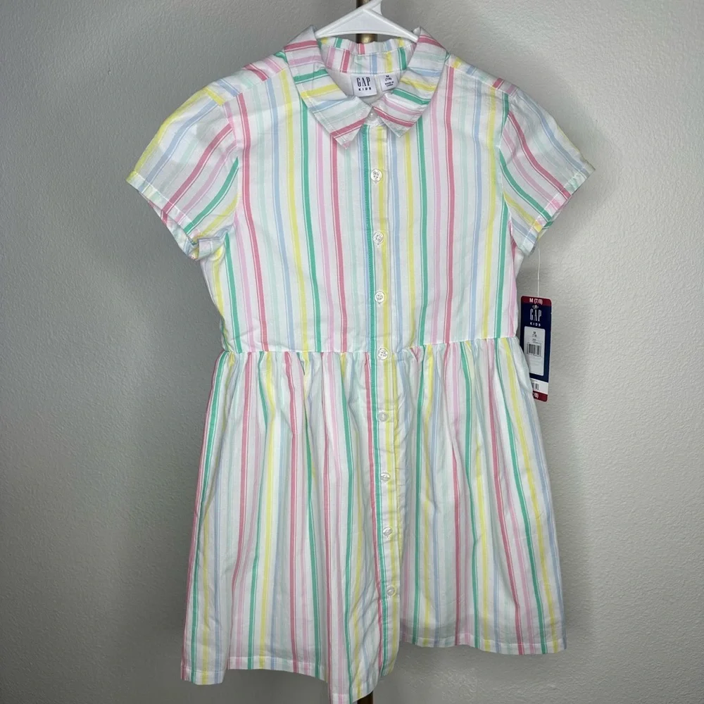 GAP Kid's Girl's 100% Cotton Short Sleeved Comfort Relaxed Fit Dress‎